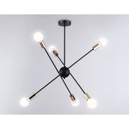 Lighting Lamp in the style of Ambrella Light, Loft, TR80435, 6HE27, black color, gold-2