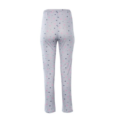 Women's pants, white color with a gray strip, size 52-2