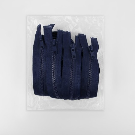 Lightning "Tractor", No. 5, detachable, automatic lock, 70 cm, dark blue color-2