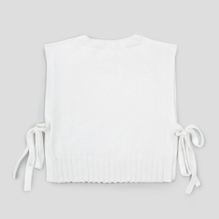 Knitted children's vests Amarobaby Bow, height 140 cm, white color-20