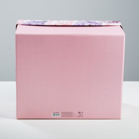 Gift folding box, packaging, “Flower Tale”, 31.2 x 25.6 x 16.1 cm-1