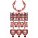 Set for embroidery the rushnik with a cross "Traditional pattern", hb, 2 m