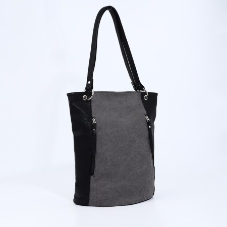 Bag Vita with a zipper, gray color-2