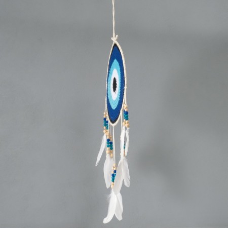Dreams of Dreams from the evil eye "Nazar" with feathers 30x60 cm-1