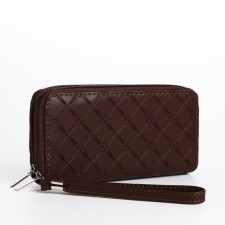 Women's wallet with lightning, brown color