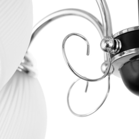 Sicily chandelier 5x60W E27 chrome, black-6