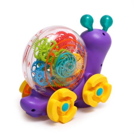 Snail "gears", light and sound, works from batteries, color mix-2