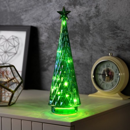 Figure Light "Christmas tree-hameleon", 28.5x8.5 cm, 10 LED, AAAX2 batteries (not in the kit), glow warm white