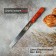 Knife for biscuit, even edge, handle wood, working surface 25 cm