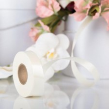 Tape for decor and gifts, milk, 2 cm x 45 m