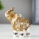 Polystone souvenir "White Elephant with a Popone from the Arab carpet" mix 7.8x7.5x3.2 cm