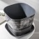 Pot with the pallet "Listopad", 7.3 l, the color is dark gray