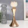 Summary Metal for 1 candle "Embossed geometric pattern" gold 28x11x11 cm