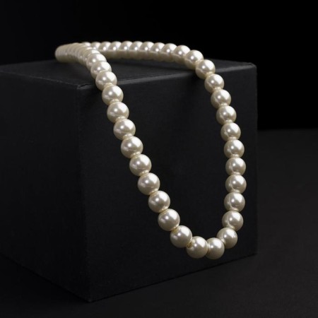 Pearl beads "Bride" beads d = 1.5, milk color, 40 cm