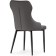 Stool on a metal frame Neli Metal/Eco -leather, Black/Gray 48x61x90 cm