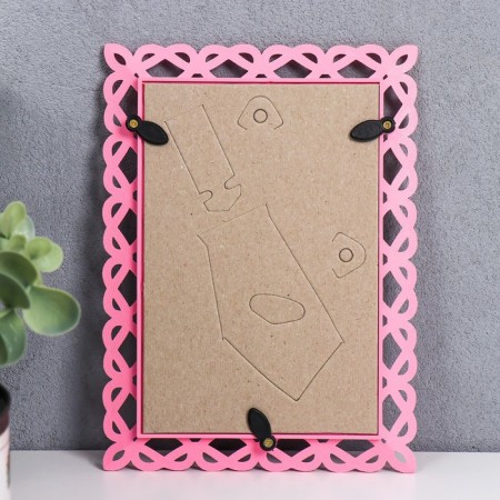 Photo frame L-7 10x15 cm Pink (plastic screen)-2