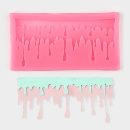 Mold "Thaw", silicone, 12.5 × 6.5 × 1 cm, color mix