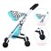 Stroller for dolls, summer "zebra", metal frame