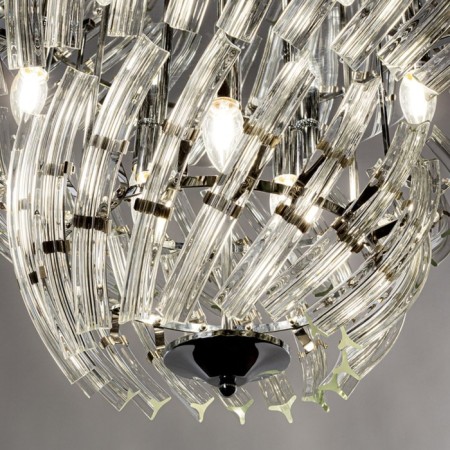 Ceiling chandelier Arte Lamp Ella A1054PL-9CC, E14, 9x40 W, 65x65x40 cm, Chrome-2