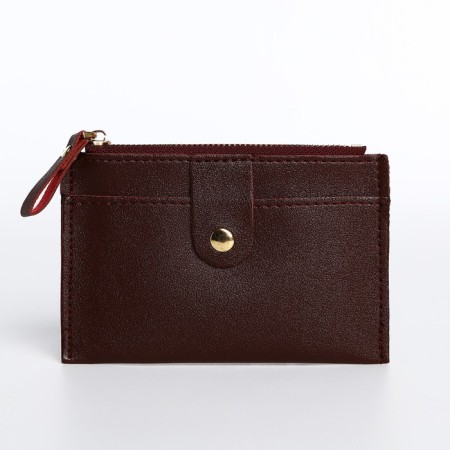 Cardholder with lightning, burgundy color