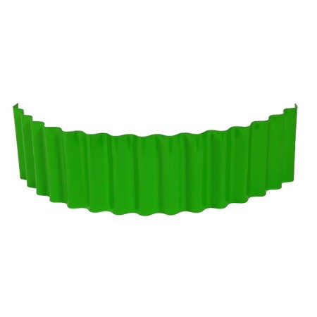 Fencing for the flowerbed, 110 × 24 cm, green, "wave", Greengo