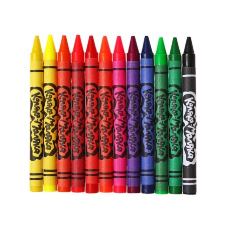 Pencils Wax 12 colors "Kalyak-Malyak" classic + neon, round, 8 mm-1