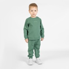 Children's costume: sweatshirt and ONE Love Light, height 80 cm, green color