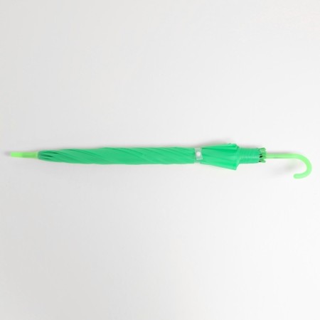 Umbrella - semi -automatic cane "plain", 8 spokes, r = 46 cm, green color-7