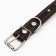 Leather collar "Strict spike", 65 x 3 cm, Osh 40-55 cm, black