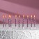 Candles in the cake "Spiral", 10 pcs, medium, 5 cm, pink metallic