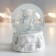 Souvenir Polystone Water Ball "Snowman in a hat with pompom" 7x6.7x8.8 cm