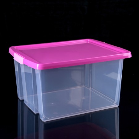 Storage container with a lid 30 l, 47 × 36.5 × 24.5 cm, color mix-4
