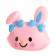 Spinker "Ears with a bow" LED 1W 3xlr44 pink 14x7x12.5cm Risalux
