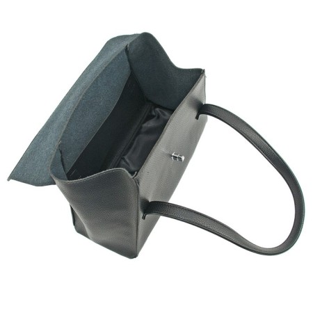 Women's bag B2832-00140, Black color, genuine leather, 31x12x25 cm-1