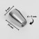 Tip for a cord, d = 5 mm, 4 pcs, silver color