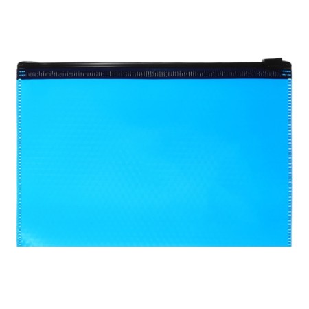 The convert folder on the ZIP-Molniya C6 (175x117 mm), 180 μm, Erichkrause "Diamond Total Blue", translucent, embossing, blue