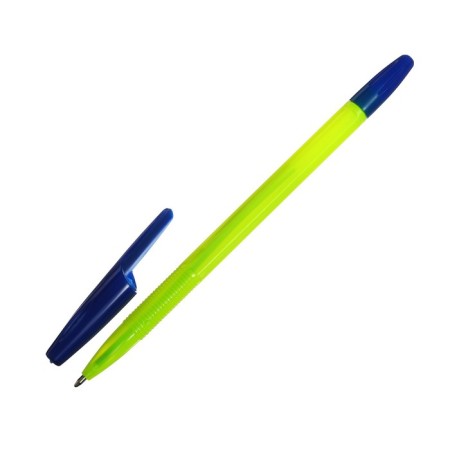 Ballic handle Office Style 820, Node 1.0mm, Blue ink, Yellow Neon Corps-2