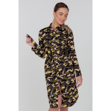 Dress shirt female looklikecat, size 42, green color