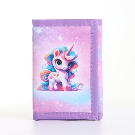 Children's wallet on Velcro "chosen", lilac color