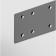 Direct Connector for the Technical Track-21s overhead track system, 8x3.8 cm, black color