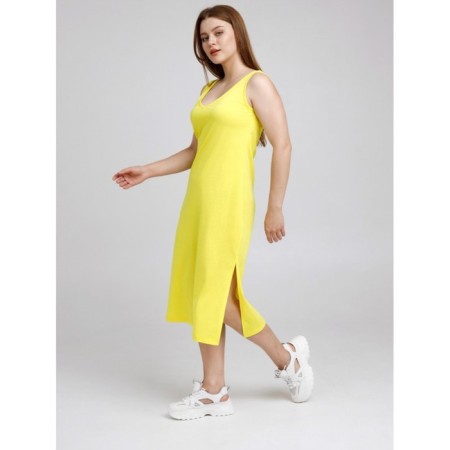 Female dress, size 54, lemon color-6