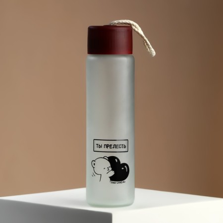 Water bottle "You are lovely", glass, 350 ml-1