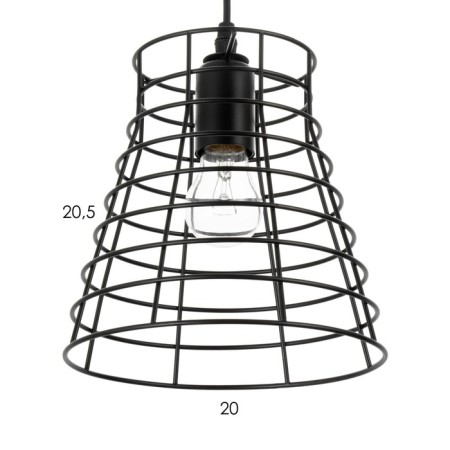 Bayerlux lamp "Crohn" E27 40W black 20x20x18-118cm-4