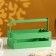 Wooden Kashpo 24.5 × 13.5 × 9 cm "Two Light", two -string, green giving beautifully