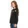 Sweatshirt for girls, height 116 cm, black color
