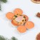 Set of candles of tea aromatic, 6 pcs, orange, new year