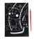 Engraving "Bear on a swing" with a metallic effect "silver", A5
