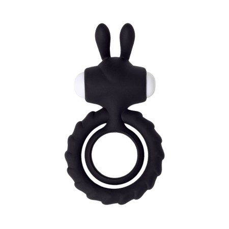 Erective ring on the penis Jos Bad Bunny, silicone, black, 9 cm-1