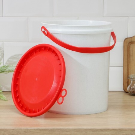 A bucket with a sealed lid plastos, 12 l, color mix-2