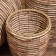 A set of wicker pots, 3 pcs, height 39x39x49 cm